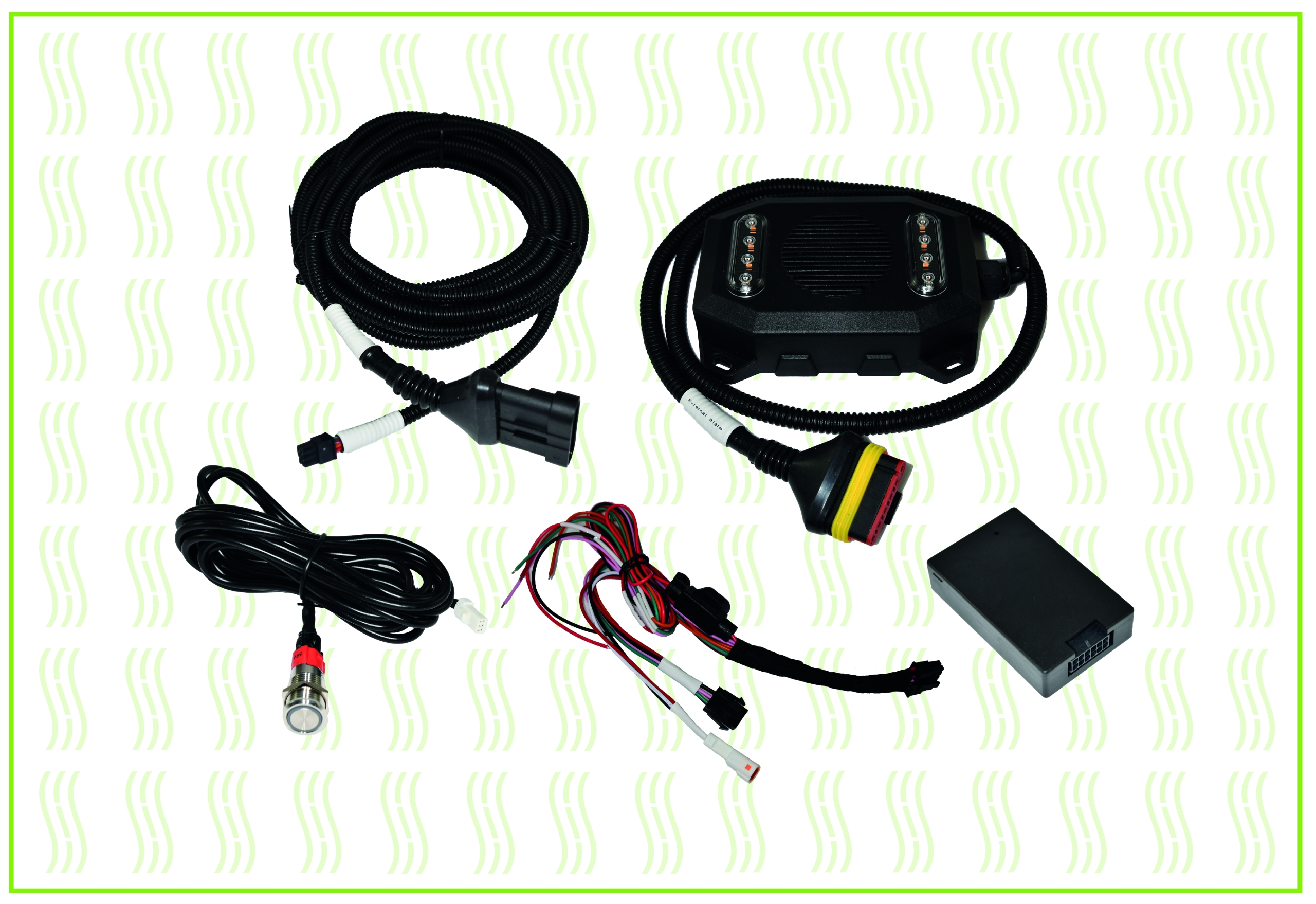 GPS Multi-Function Flashing Alarm - Automatic Night Silent, Automatic Speed Cut Off (AL-FP96-GPS)